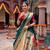 Women's Kanchipuram silk blend Zari Woven Lehenga Choli with Paithani Jacquard Dupatta