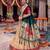 Women's Kanchipuram silk blend Zari Woven Lehenga Choli with Paithani Jacquard Dupatta