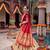 Women's Kanchipuram Silk Zari Woven Lehenga Choli with Paithani Jacquard Dupatta.