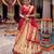 Women's Kanchipuram Silk Zari Woven Lehenga Choli with Paithani Jacquard Dupatta.