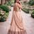 Women's Cream Spider Crush silk blend blend Embroidered Semi-Stitched Lehenga Choli Set