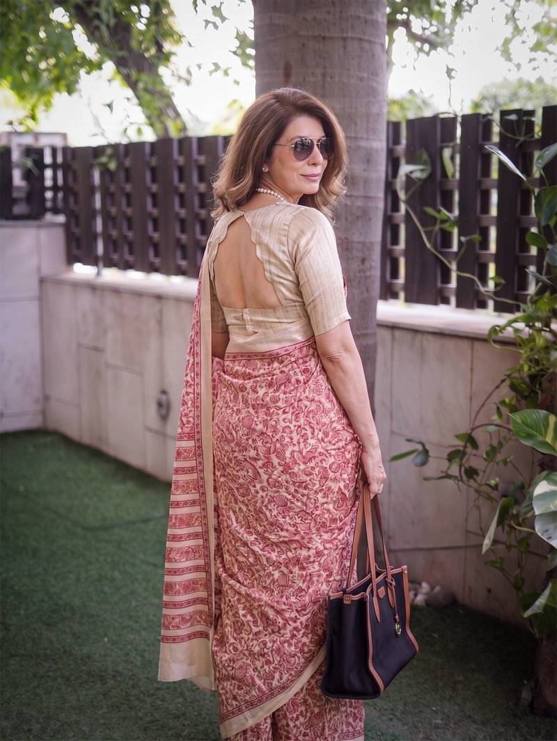 tasar art silk printed saree with classic appeal