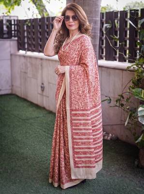  tasar art silk printed saree with classic appeal 4