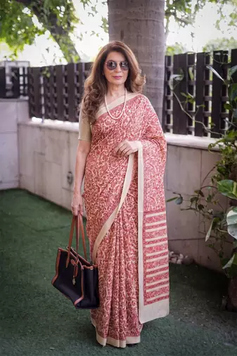  tasar art silk printed saree with classic appeal