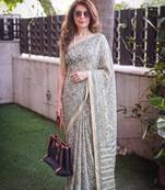  tasar art silk printed saree with classic appeal