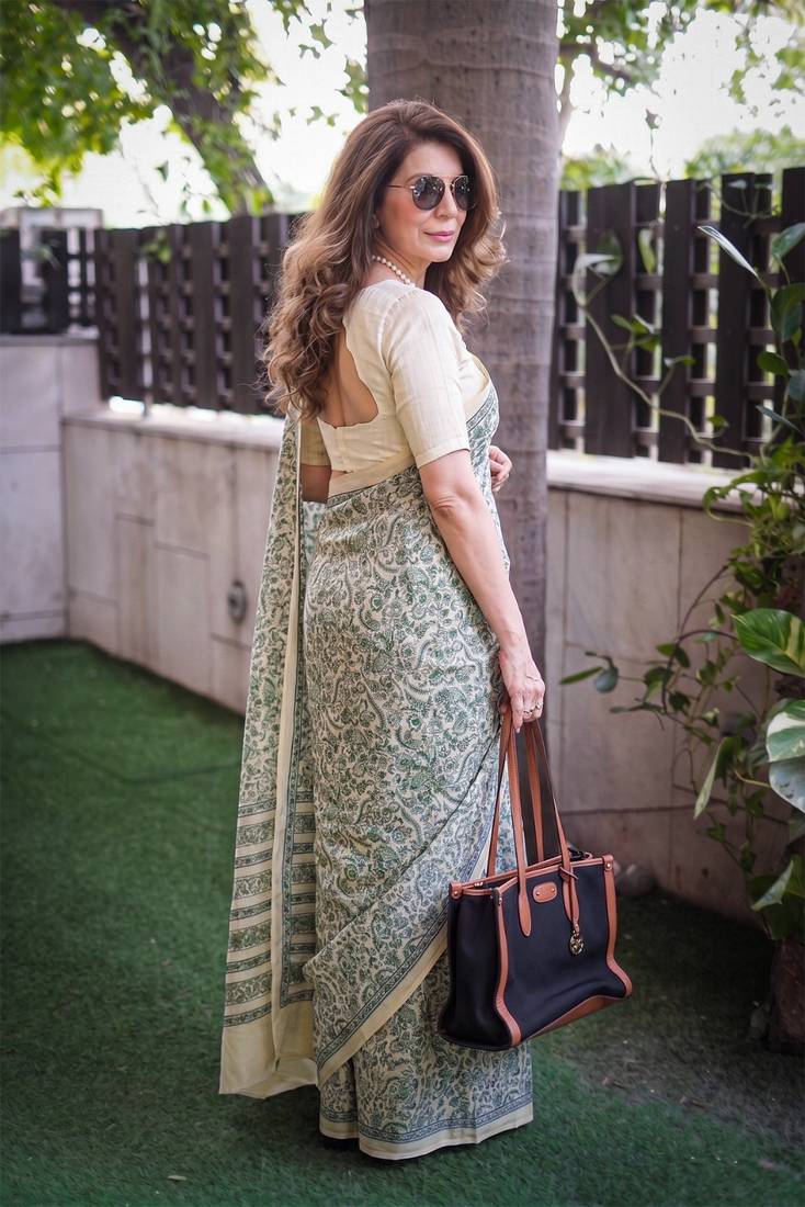  tasar art silk printed saree with classic appeal