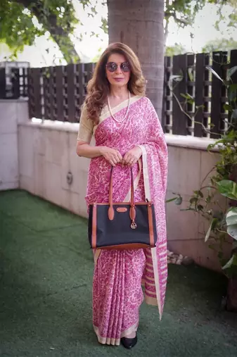  tasar art silk printed saree with classic appeal