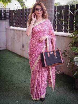 tasar art silk printed saree with classic appeal 5