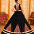 Black premium roman silk fully flared lehenga choli for festive and navratri wear