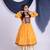 Offwhite kora cotton lehenga with embrodery work choli kids navratri collection
