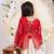 Offwhite kora cotton lehenga with embrodery work choli kids navratri collection