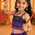 Purple premium roman silk fully flared chaniya choli for navratri