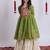 Offwhite kora cotton lehenga with embrodery work choli kids navratri collection