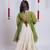 Offwhite kora cotton lehenga with embrodery work choli kids navratri collection
