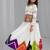 White rayon cotton embrodery work lehenga choli kids navratri collection