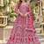 Rani net free size stitched anarkali suit with dimaond & embroidery work
