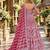 Rani net free size stitched anarkali suit with dimaond & embroidery work