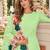 Green faux georgette semi stitched plazzo suit with embroidery & sequins work