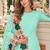Turquoise faux georgette semi stitched plazzo suit with embroidery & sequins work