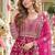 Rani net semi stitched anarkali suit with embroidery & stone work