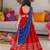 Red cotton gota patti girls lehenga choli with bandhani dupatta