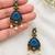 Gold oxidised traditional multi drop earrings