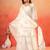 White fendy silk party  embroidery wear sharara  suit set