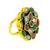 Multi geometric floral adjustable finger ring
