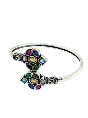 German silver multi color adjustable bracelet 1