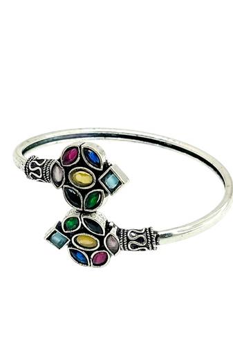 German silver multi color adjustable bracelet
