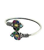 German silver multi color adjustable bracelet