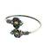 German silver multi color adjustable bracelet