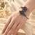 German silver maroon color adjustable bracelet