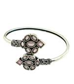 German silver pink color adjustable bracelet
