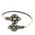 German silver pink color adjustable bracelet