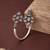 German silver pink color adjustable bracelet