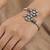 German silver pink color adjustable bracelet