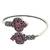 German silver wine color adjustable bracelet