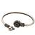 German silver oxidized black minimal kada bracelet