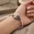 German silver oxidized black minimal kada bracelet