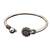 German silver oxidized pink minimal kada bracelet