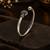 German silver oxidized pink minimal kada bracelet