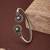 German silver oxidized white minimal kada bracelet
