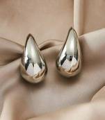 Teardrop anti tarnish stud earrings