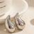 Teardrop anti tarnish stud earrings