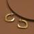 Geometric anti tarnish hoop earrings