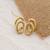 Intertwined stainless steel anti tarnish stud earrings