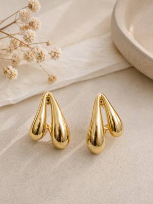 Anti tarnish trendy drop earrings 1