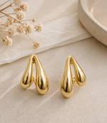 Anti tarnish trendy drop earrings