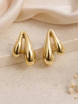Anti tarnish trendy drop earrings 2